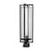 Z-Lite Aura 1 Light Outdoor Post Mount Fixture, 8in. W x 24.5in. H, Black 5013PHBS-BK - alternate 1